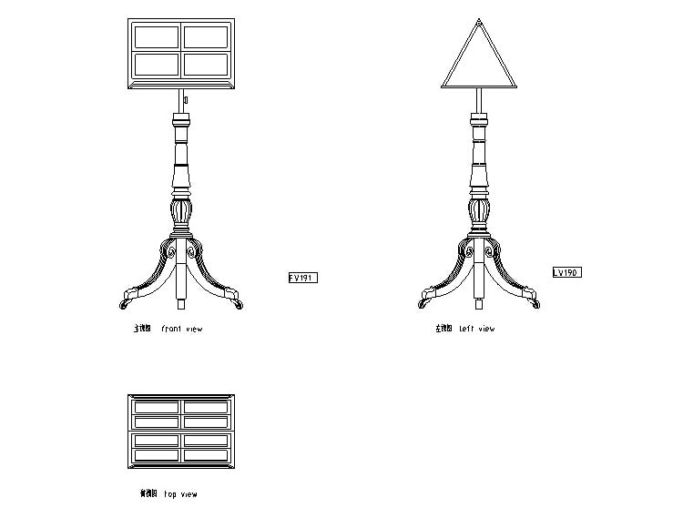 CAD家具图库欧式经 典家具CAD资料图集