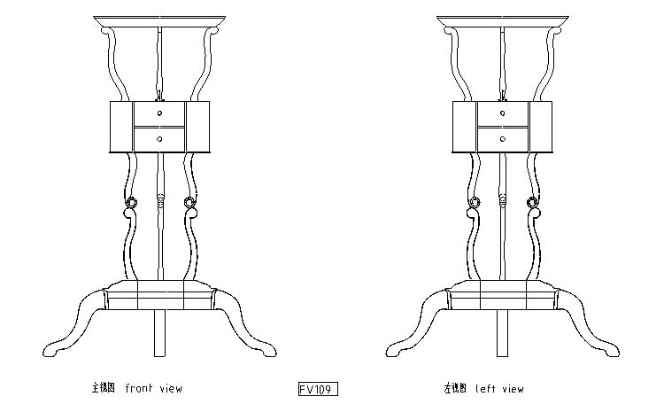 CAD家具图库欧式经 典家具CAD资料图集