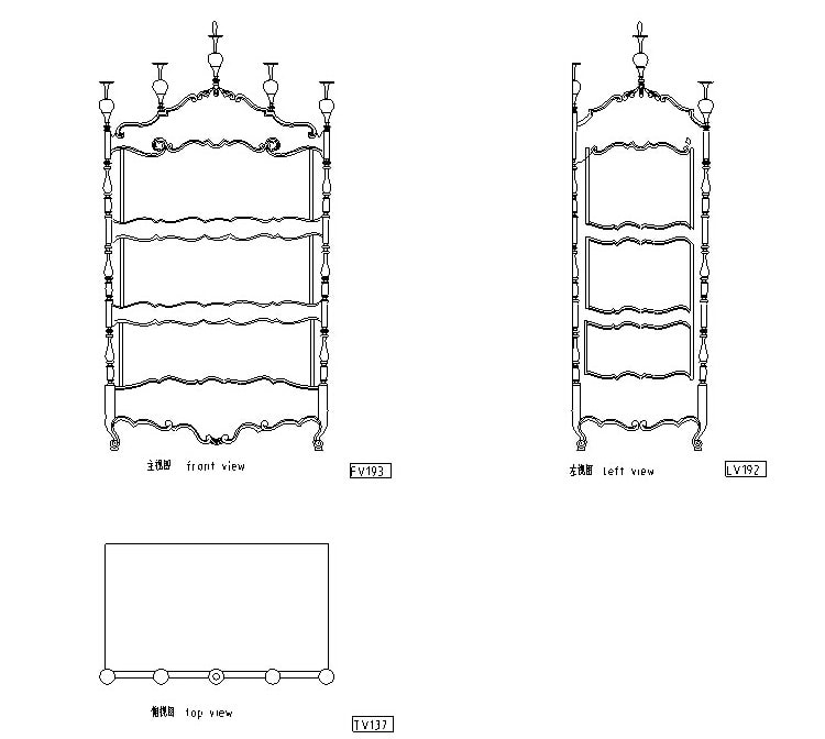 CAD家具图库欧式经 典家具CAD资料图集