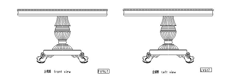 CAD家具图库欧式经 典家具CAD资料图集