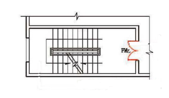 争议焦点:楼梯门宽须≥梯段宽?