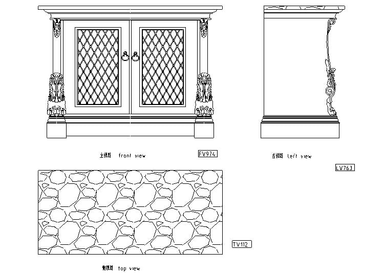 CAD家具图库欧式经 典家具CAD资料图集