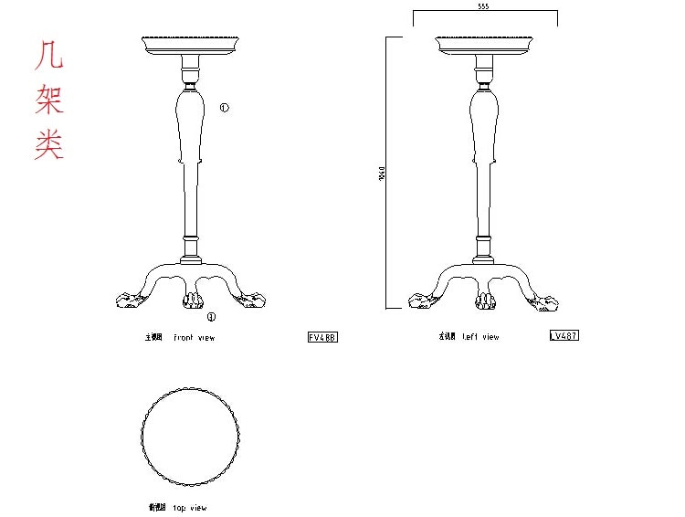 CAD家具图库欧式经 典家具CAD资料图集