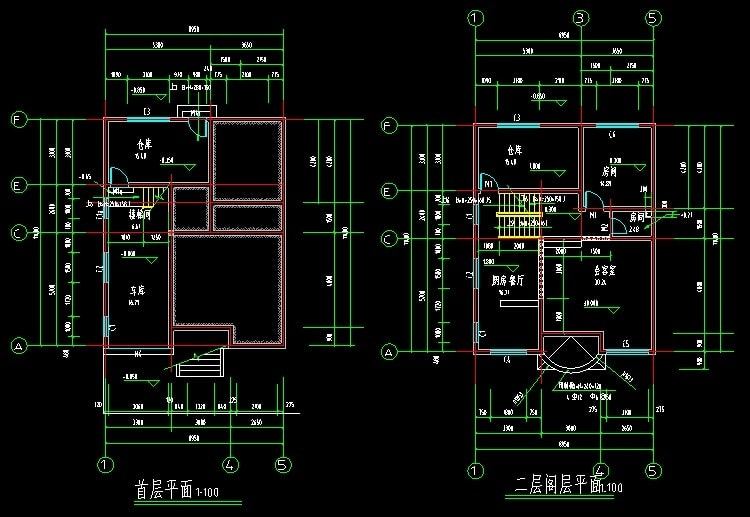 农村自建房别墅设计图CAD全套施工图纸素材