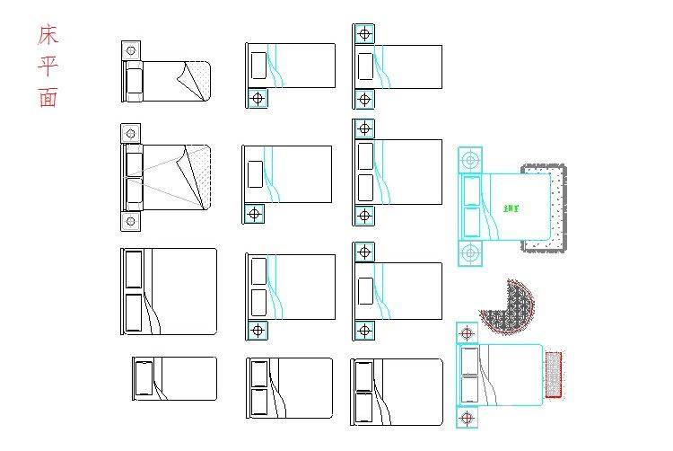 工装CAD建筑设计及装潢设计常用图块