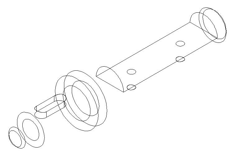 CAD机械部件练习图纸AutoCAD机械制图样例