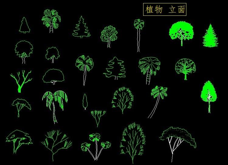 CAD室内装修常用图块 CAD室内设计平面立面图块素材