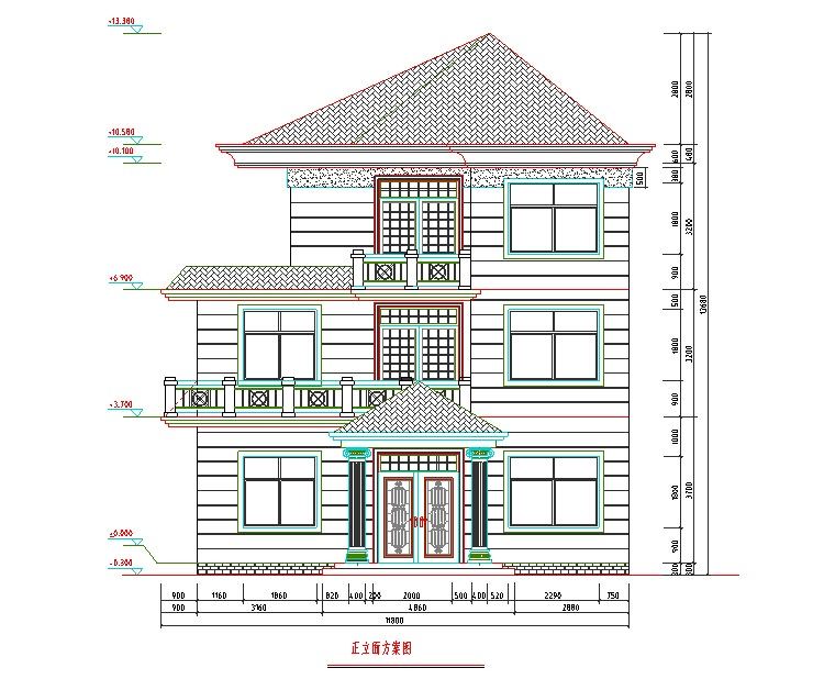CAD别墅设计图纸图库全套CAD设计施工图自建房施工图