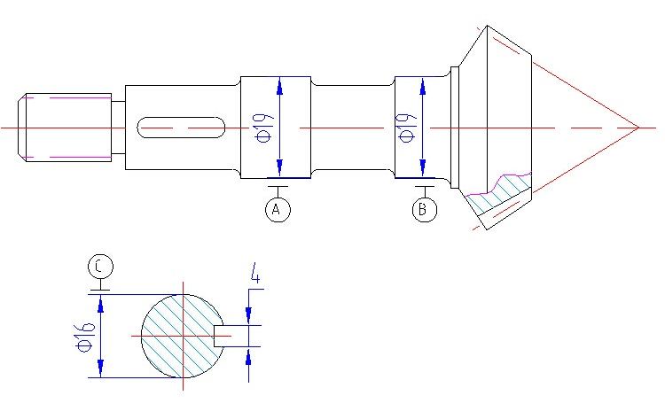 CAD机械部件练习图纸AutoCAD机械制图样例