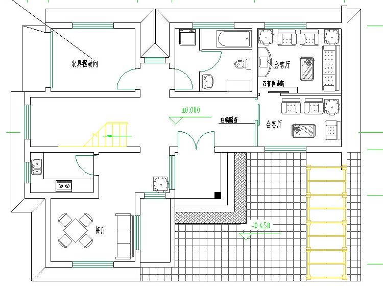 CAD别墅设计图纸图库全套CAD设计施工图自建房施工图