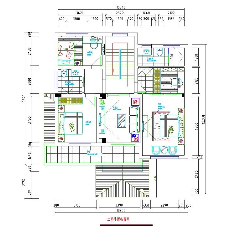 CAD别墅设计图纸图库全套CAD设计施工图自建房施工图