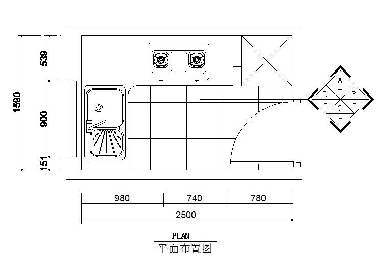 全套家装CAD室内设计施工图常用图块