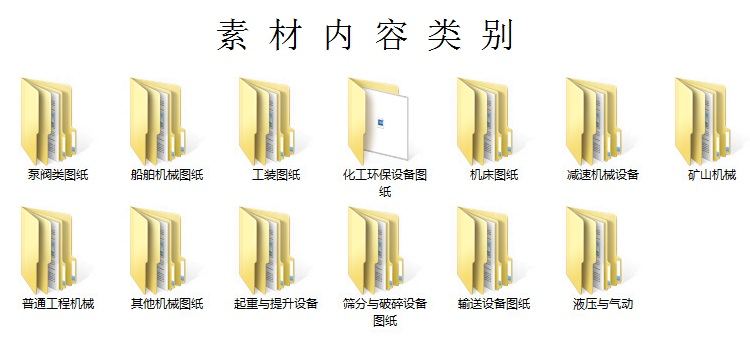 各 类机械设备图纸素材大全