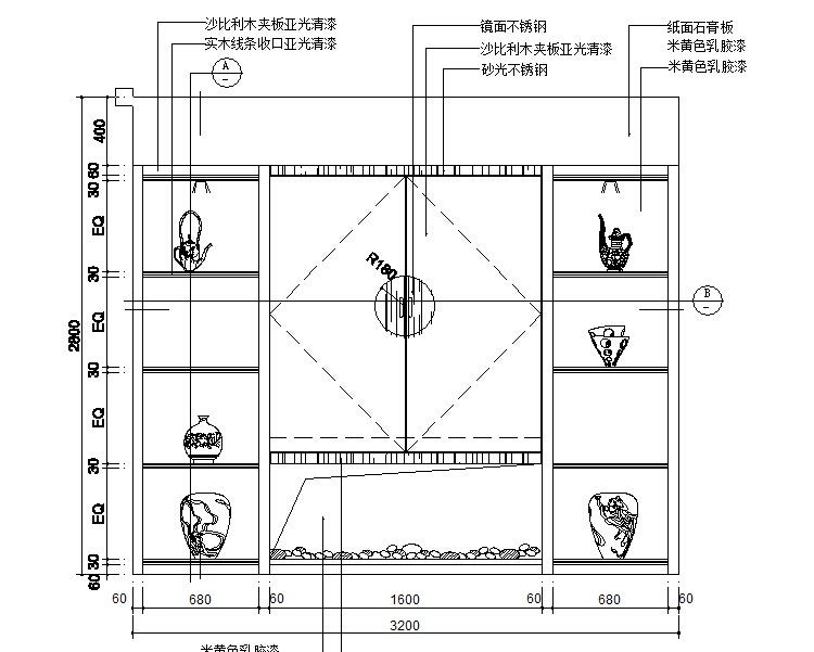 全套家装CAD室内设计施工图常用图块