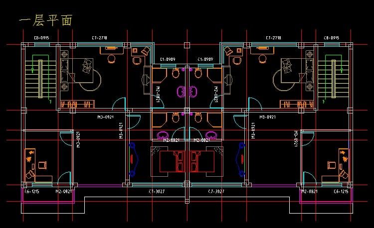 农村自建房别墅设计图CAD全套施工图纸素材