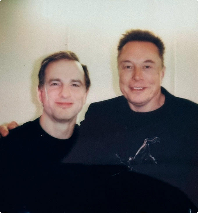 Joe Gebbia and Elon Musk
